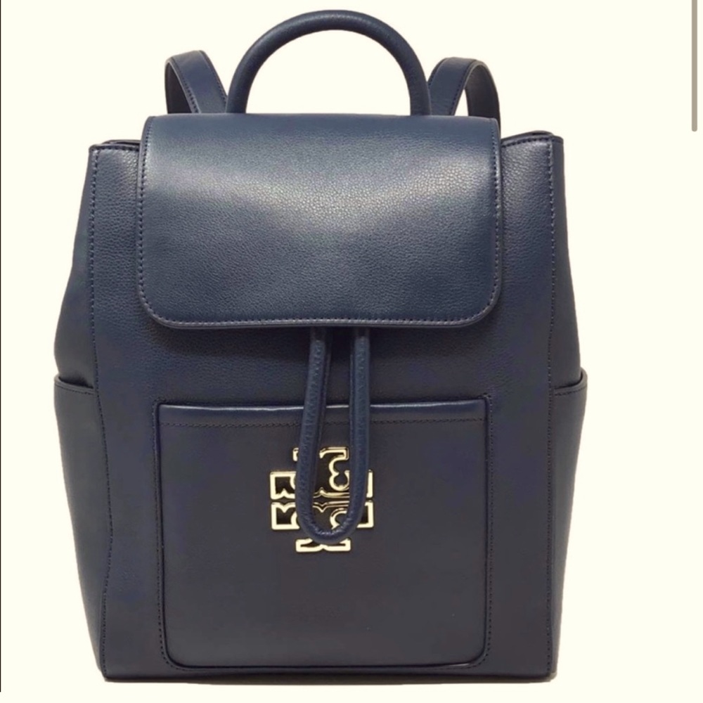 TORY BURCH britten leather backpack